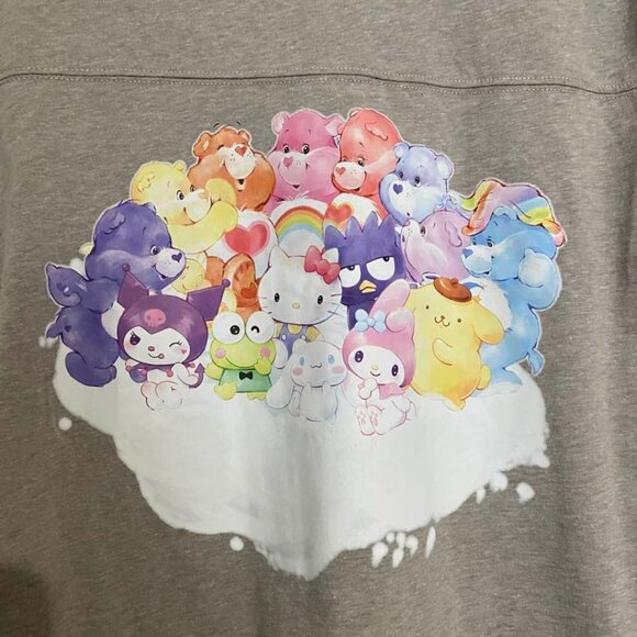 NWT Hello Kitty & Care Bears Graphic T-Shirt | Women's Small Cuddle Friends Tee - Picture 4 of 10